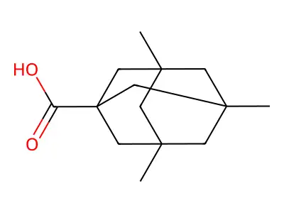 3,5,7-Trimethyladamantane-1-carboxylic acid structure
