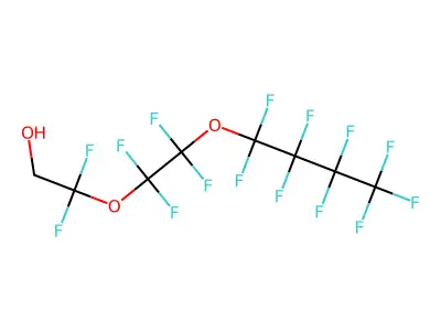 1h,1h-Perfluoro-3,6-dioxadecan-1-ol structure
