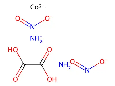 Azanide;cobalt(2+);oxalic acid;dinitrite structure