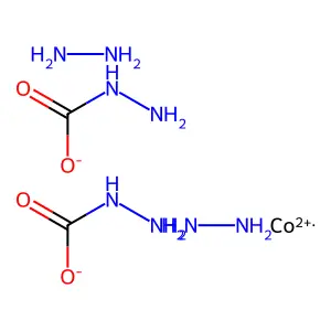 Cobalt, bis(carbazato)bis(hydrazine)- structure