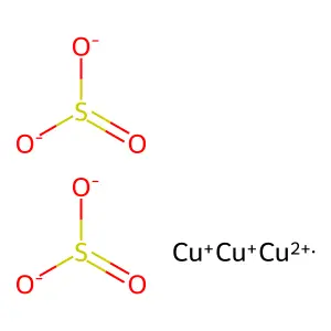 cupro-cupric sulfate anhydrous structure