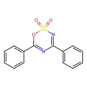 4,6-二苯基-1,2,3,5-噁噻二嗪2,2-二氧化物 structure