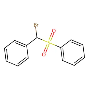 (Bromo(phenylsulfonyl)methyl)benzene structure