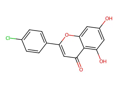 2-(4-Chlorophenyl)-5,7-dihydroxy-4H-chromen-4-one structure