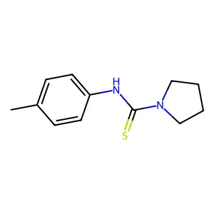N-(4-methylphenyl)pyrrolidine-1-carbothioamide structure