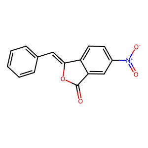 3-benzylidene-6-nitro-2-benzofuran-1(3H)-one structure