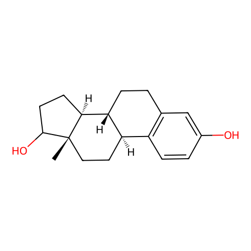 雌二醇 structure