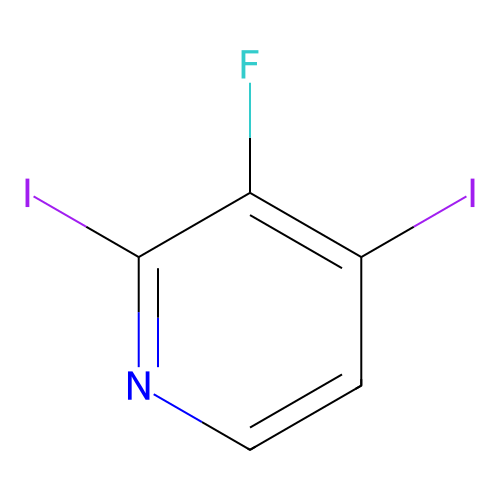 3-Fluoro-2,4-diiodopyridine structure
