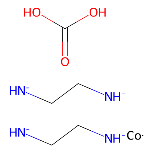 双(2-氮杂基乙基氮杂基);碳酸;钴 structure