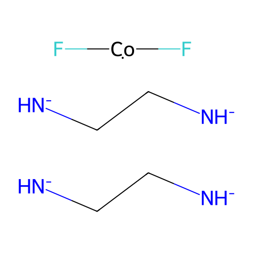 Bis(2-azanidylethylazanide);difluorocobalt structure