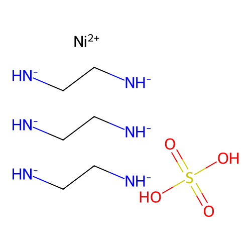 Nickel(2+),2-ethanediamine-N,N')-, (OC-6-11)-, sulfate (1:1) structure
