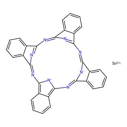 Phthalocyanine Tin(II) structure
