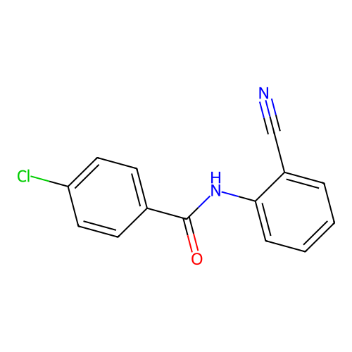 4-chloro-N-(2-cyanophenyl)benzamide structure