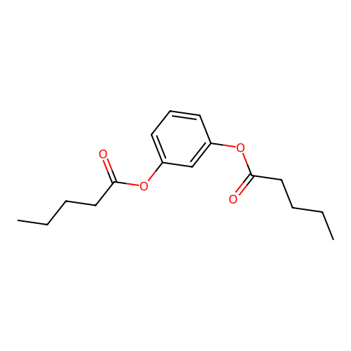 (3-Pentanoyloxyphenyl) pentanoate structure