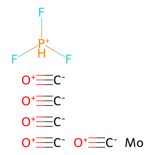Molybdenum, pentacarbonyl(phosphorus trifluoride)- structure