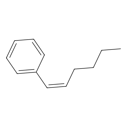 [(Z)-hex-1-enyl]benzene structure