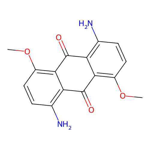 9,10-Anthracenedione, 1,5-diamino-4,8-dimethoxy- structure