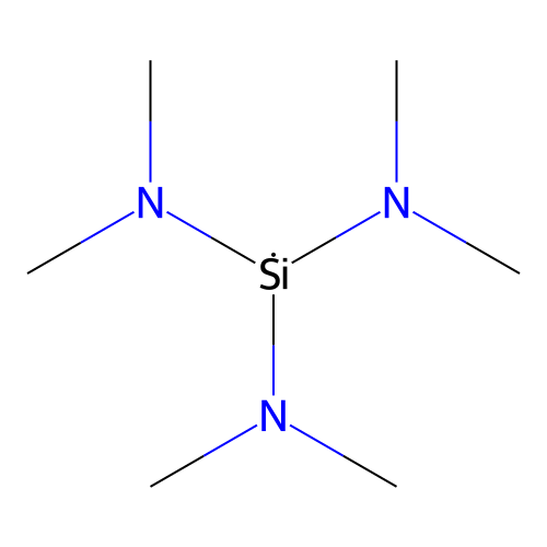 Tris(dimethylamino)silicon structure
