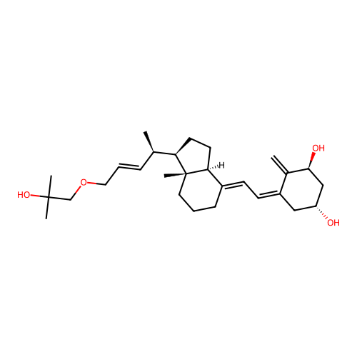 22-Ene-25-oxavitamin D structure