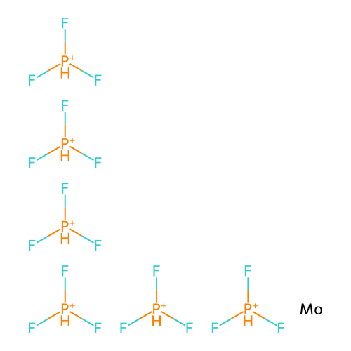 Molybdenum, hexakis(phosphorus trifluoride)- structure