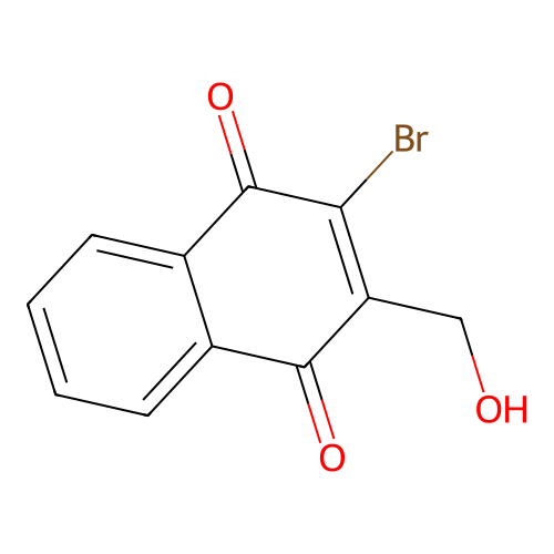 2-Bromo-3-(hydroxymethyl)naphthalene-1,4-dione structure
