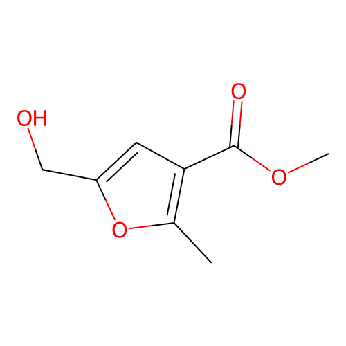 Methyl 5-(hydroxymethyl)-2-methyl-3-furoate structure