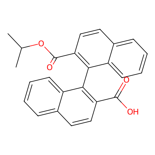 1-(2-Propan-2-yloxycarbonylnaphthalen-1-yl)naphthalene-2-carboxylic acid structure