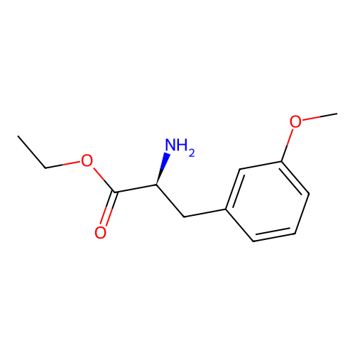 ethyl (2S)-2-amino-3-(3-methoxyphenyl)propanoate structure