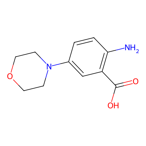 2-Amino-5-(4-morpholinyl)benzoic acid structure