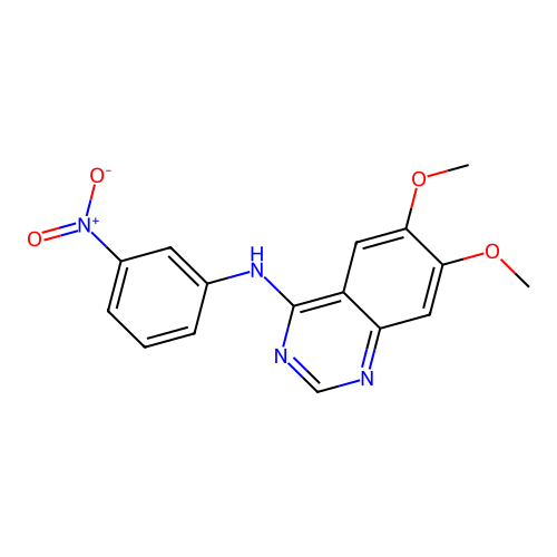 6,7-dimethoxy-N-(3-nitrophenyl)quinazolin-4-amine structure