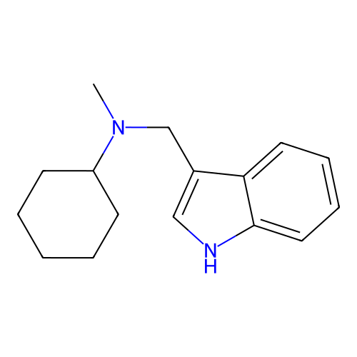 N-(1H-吲哚-3-基甲基)-N-甲基环己胺 structure