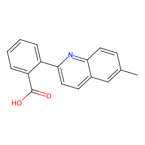 2-(6-methylquinolin-2-yl)benzoic Acid structure