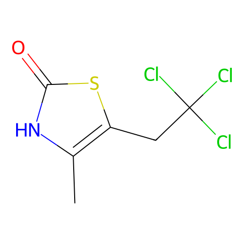 Thiazol-2(3H)-one, 5-(2,2,2-trichloroethyl)-4-methyl- structure