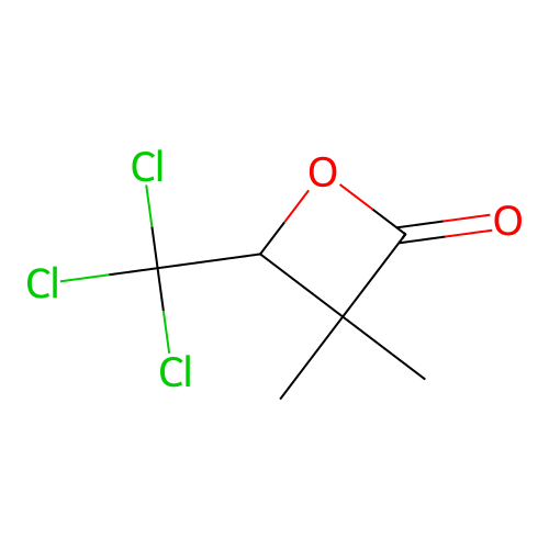 3,3-Dimethyl-4-(trichloromethyl)oxetan-2-one structure
