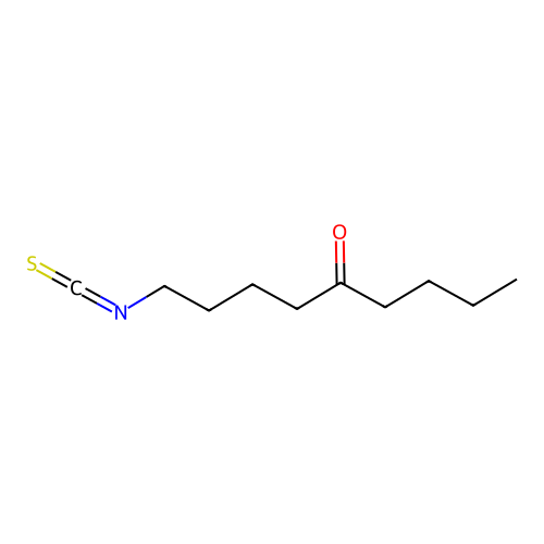 1-Isothiocyanatononan-5-one structure