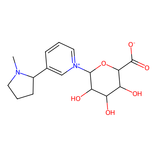 Nicotine N-glucoronide structure