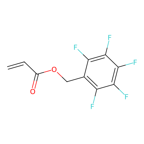 Pentafluorobenzyl acrylate structure