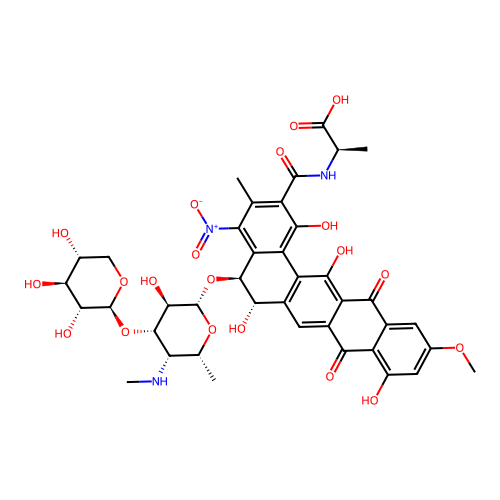 4-Nitropradimicin A structure