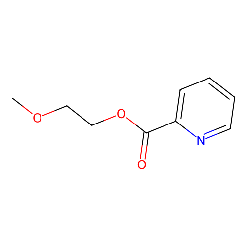 2-Methoxyethyl pyridine-2-carboxylate structure