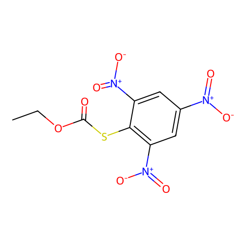 O-Ethyl S-(2,4,6-Trinitrophenyl) Thiocarbonate structure