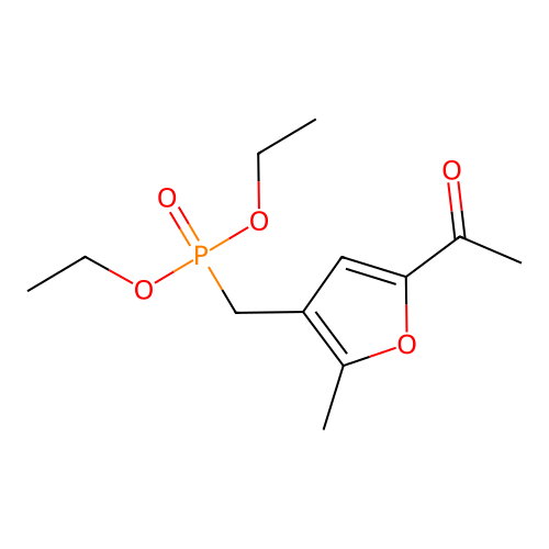 4-(Diethoxyphosphorylmethyl)-5-methyl-2-acetylfuran structure