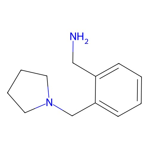 (2-(Pyrrolidin-1-ylmethyl)phenyl)methanamine structure