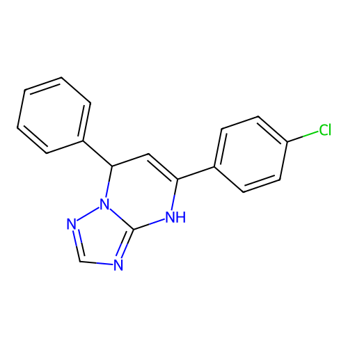 5-(4-Chlorophenyl)-7-phenyl-4,7-dihydro[1,2,4]triazolo[1,5-a]pyrimidine structure