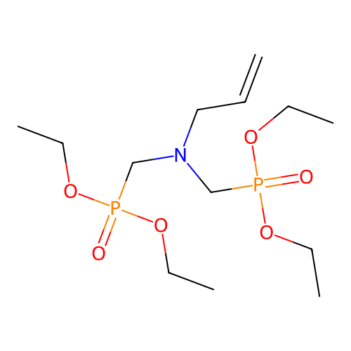 N-allyl-N,N-bis(diethoxyphosphorylmethyl)amine structure