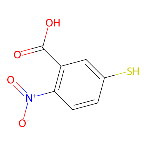 2-硝基-5-巯基苯甲酸 structure
