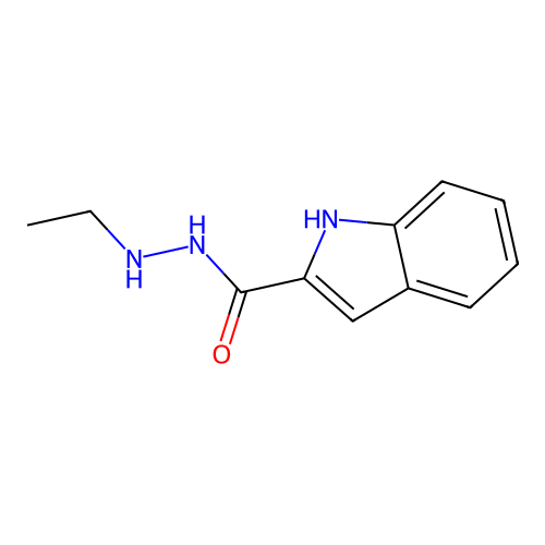 N'-ethyl-1H-indole-2-carbohydrazide structure