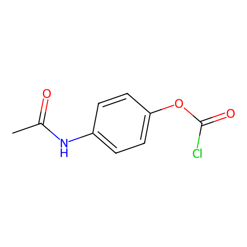 4-Acetamidophenyl carbonochloridate structure