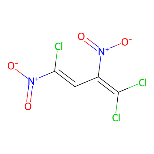 1,1,4-Trichloro-2,4-dinitrobuta-1,3-diene structure