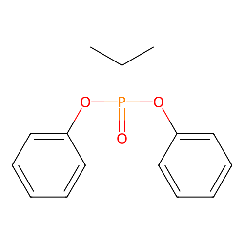 Phosphonic acid, (1-methylethyl)-, diphenyl ester structure