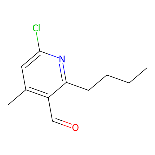 2-Butyl-6-chloro-4-methylnicotinaldehyde structure